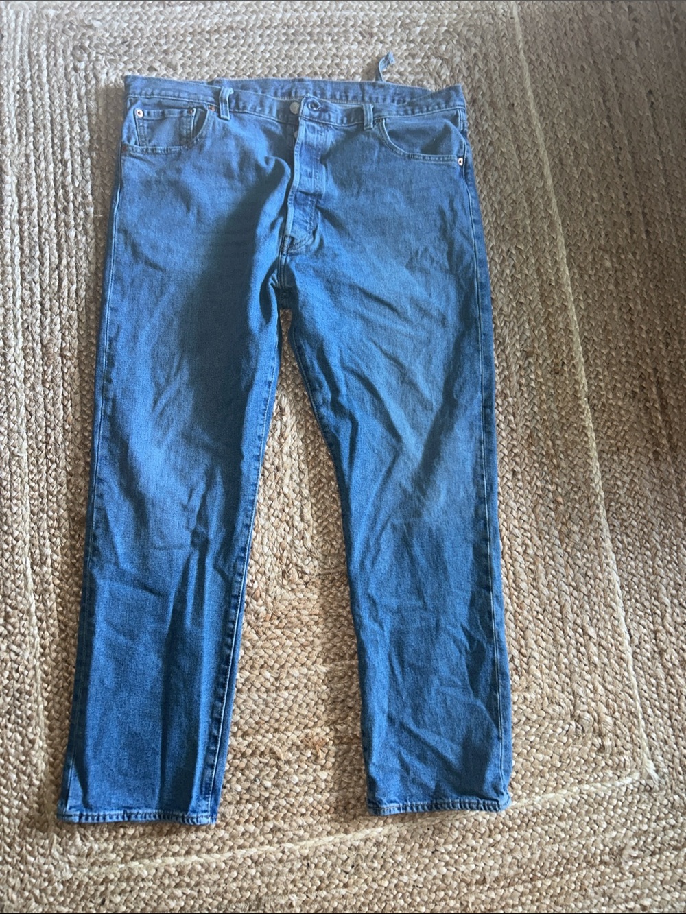 VINTAGE MENS 501 93’Men's Straight-Fit Denim Jeans in Blue 40W30L..